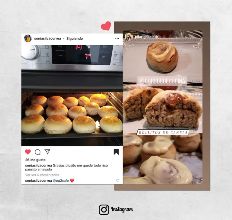 Testimonios de alumnos cursos online cocina internacional instagram