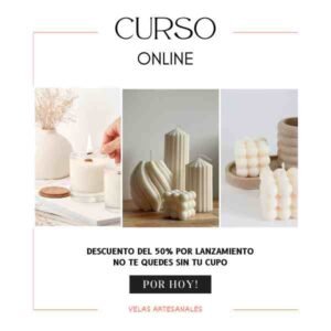 Velas artesanales curso online para negocio creativo