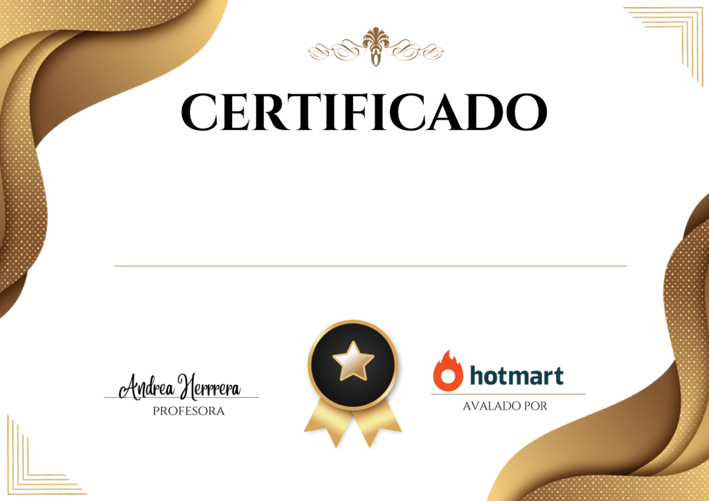 Certificado del curso de velas artesanales