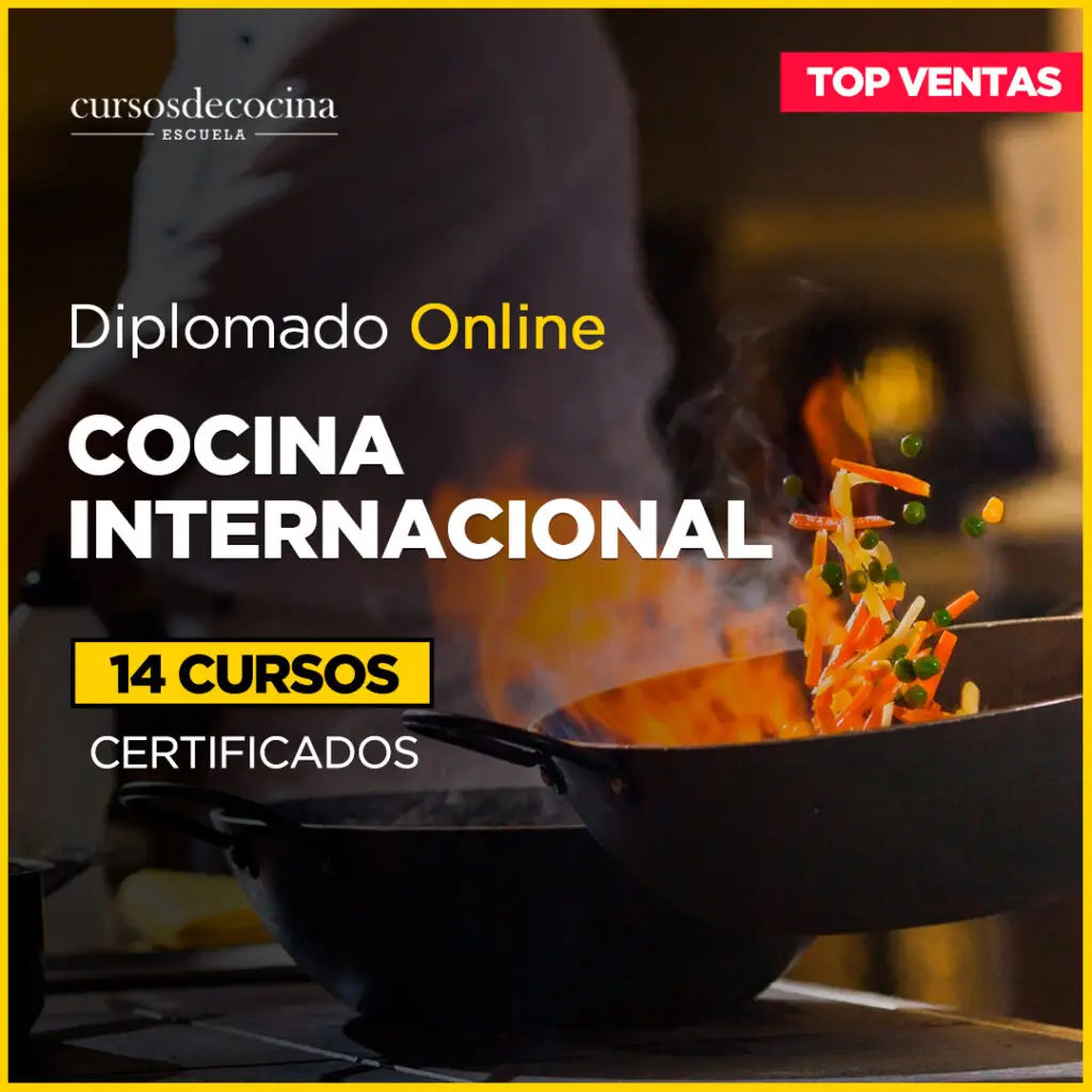 Diplomado Online Cocina Internacional - 14 Cursos Certificados